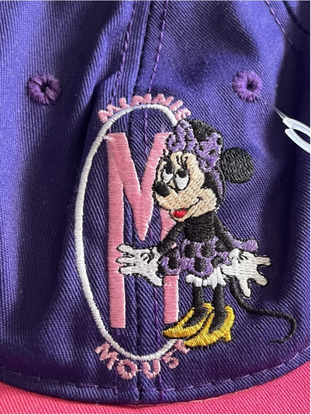 Vintage Minnie Mouse Youth Snapback Baseball Cap Goofy's Hat Co Made in USA Pink